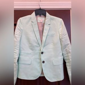 J Crew light blue / green blazer
